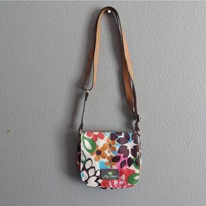 Lily Bloom Crossbody Bag with Floral Design